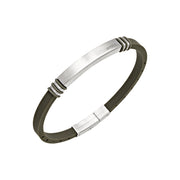 Breil Bracciale light cuff wild green TJ3821 - silicone e acciaio